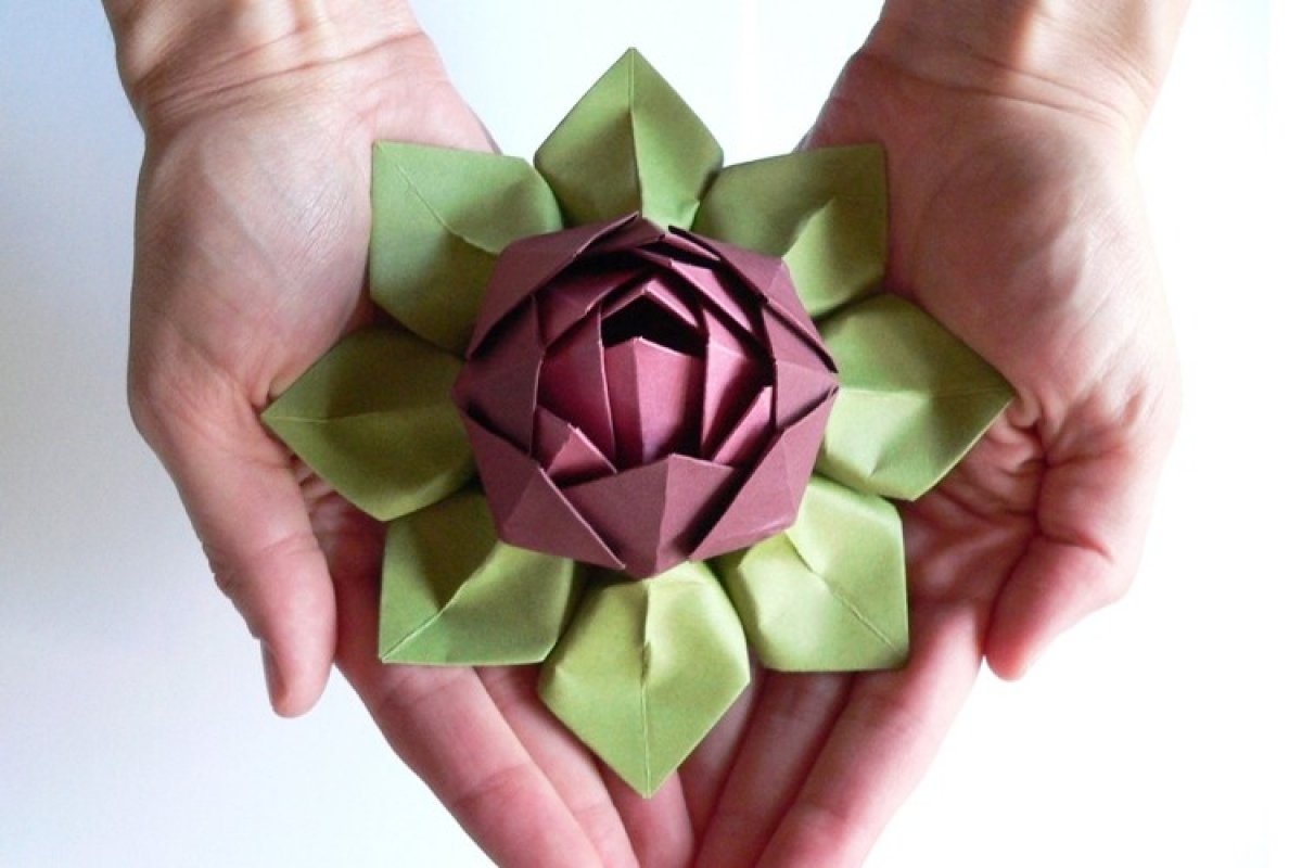 оригами для начинающих цветок ирис, как сделать цветок из бумаги, origami paper flower