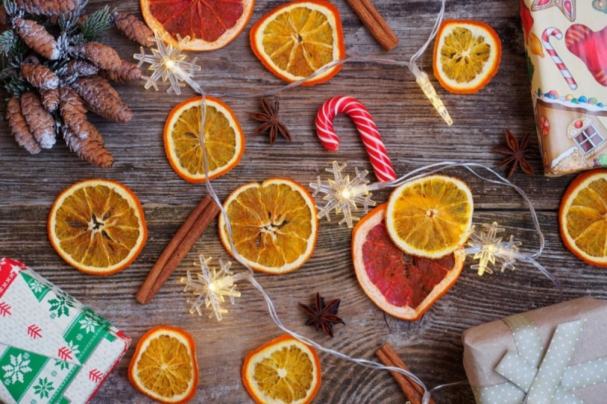 Мастер-класс: новогодний декор из сушеных апельсинов