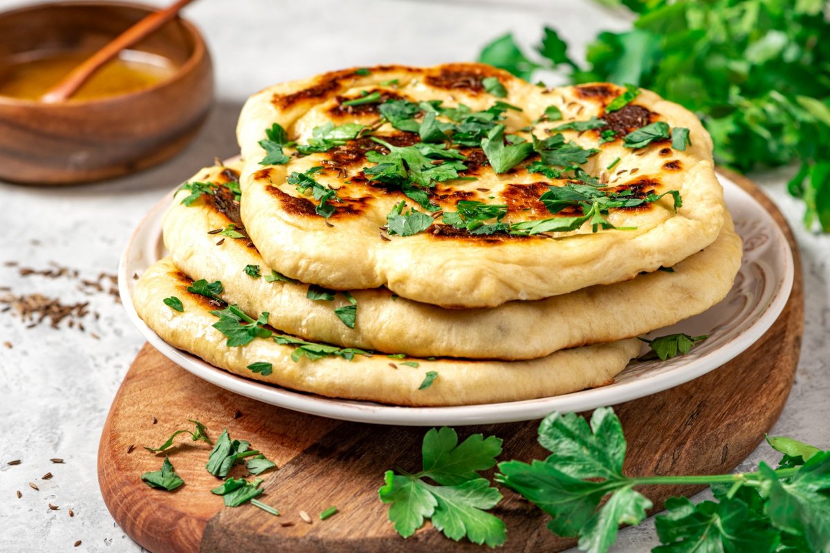 Лепешки на сковороде, с начинкой