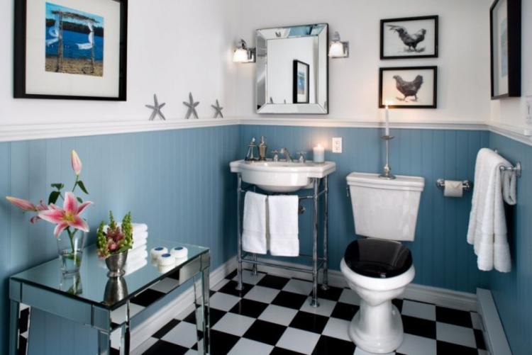 Ванная комната в английском стиле - Дизайн интерьера фото