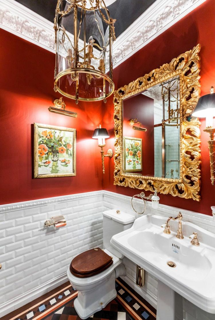Ванная комната в английском стиле - Дизайн интерьера фото