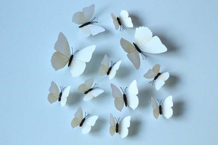 Как легко и быстро сделать красивых бабочек из бумаги