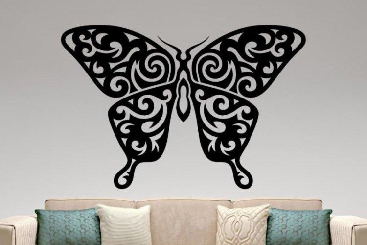 Бабочки-наклейки на стену своими руками