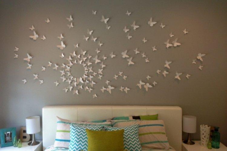 Бабочки на стену своими руками: способы изготовления