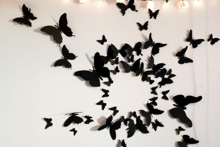 Бабочки в интерьере: порхающий декор своими руками (фото идей)