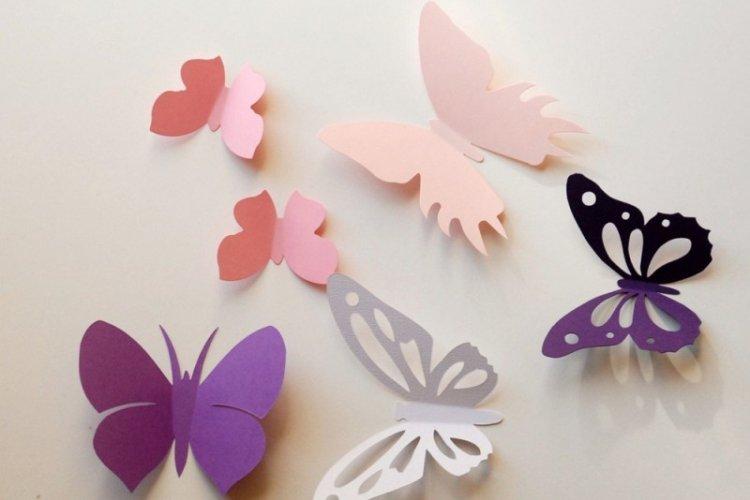 Бабочки из картона - Бабочки на стену своими руками