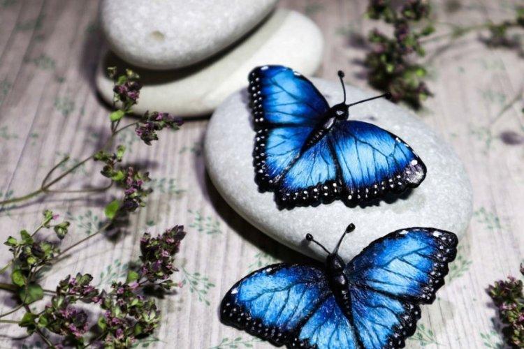 Бабочки из полимерной глины - Бабочки на стену своими руками