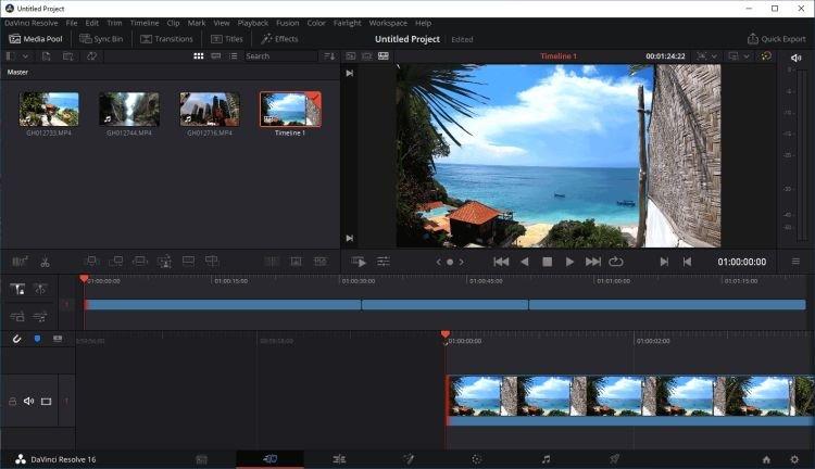 DaVinci Resolve - Бесплатные программы для монтажа видео DaVinci Resolve - Бесплатные программы для монтажа видео