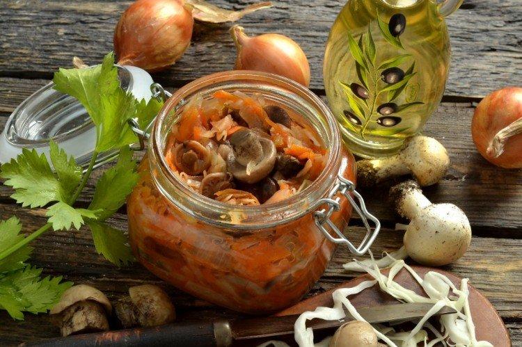 Консервированная солянка с грибами - рецепты