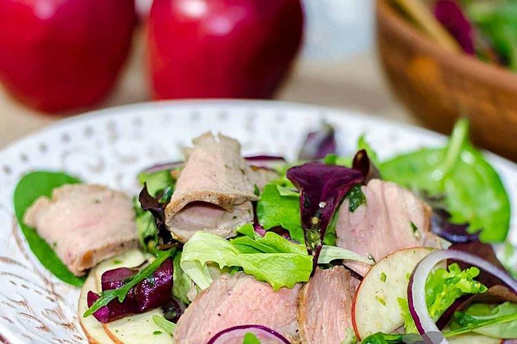 Салат с уткой и яблоками - рецепты
