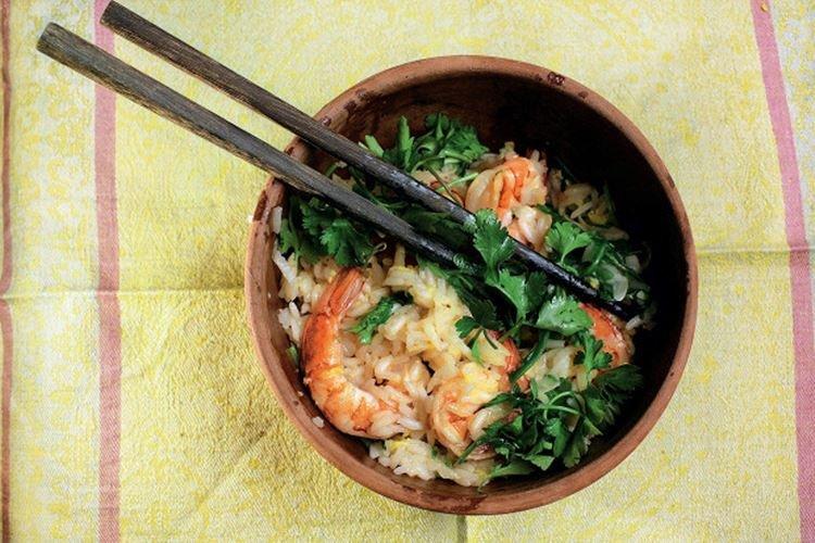 Сладкий рис с креветками - рецепты