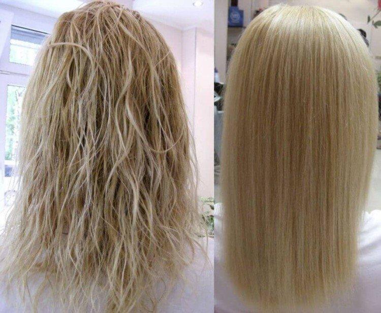 Ботокс для волос - фото до и после