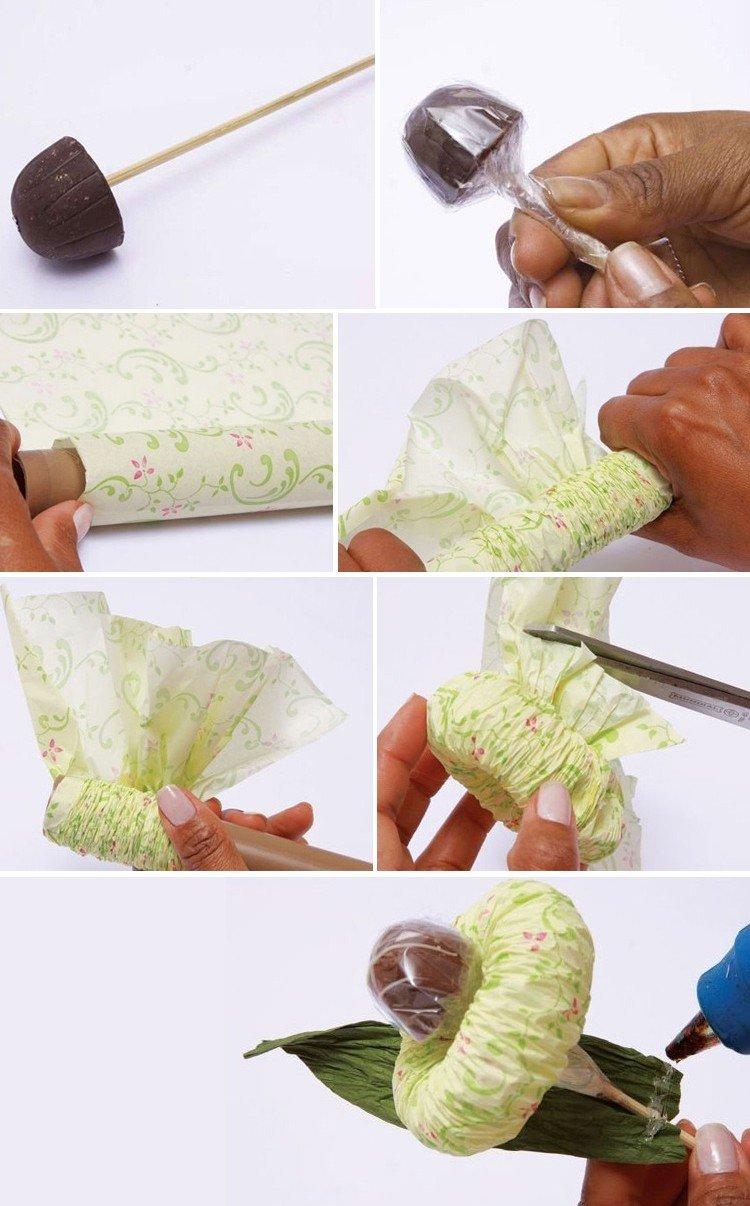 Букеты из конфет своими руками для начинающих пошагово фото самые простые для женщин