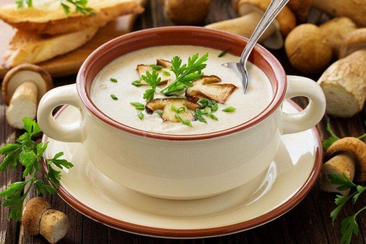 Крем-суп из шампиньонов и картофеля - Что приготовить из шампиньонов рецепты
