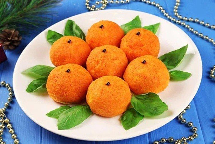 Сырные мандаринки - Что приготовить на новогодний стол рецепты