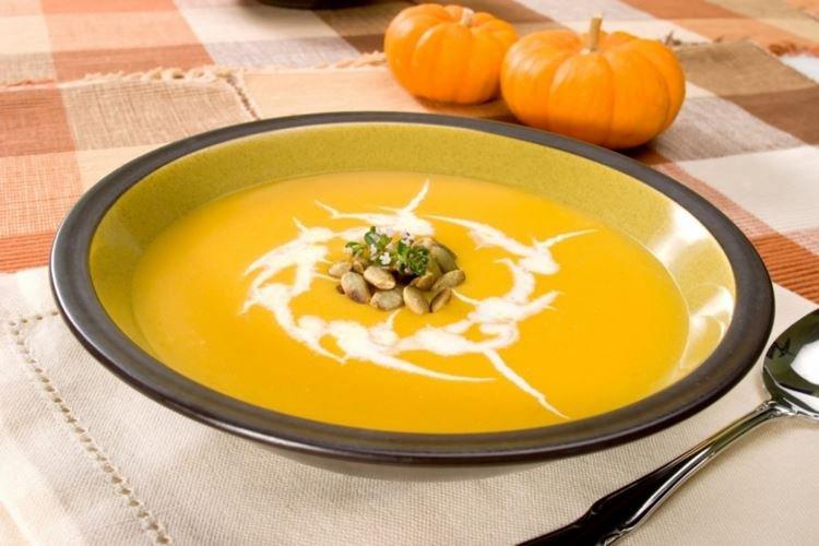 Тыквенный крем-суп - Что приготовить на обед быстро и вкусно