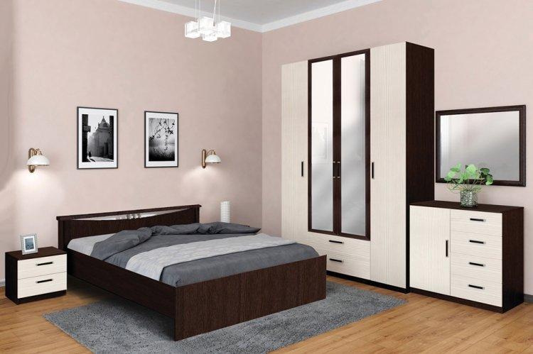 Цвет венге в спальне - дизайн фото