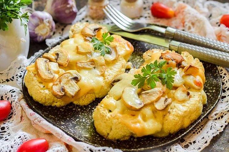 Сэндвичи из цветной капусты с грибами и сыром в духовке - рецепты