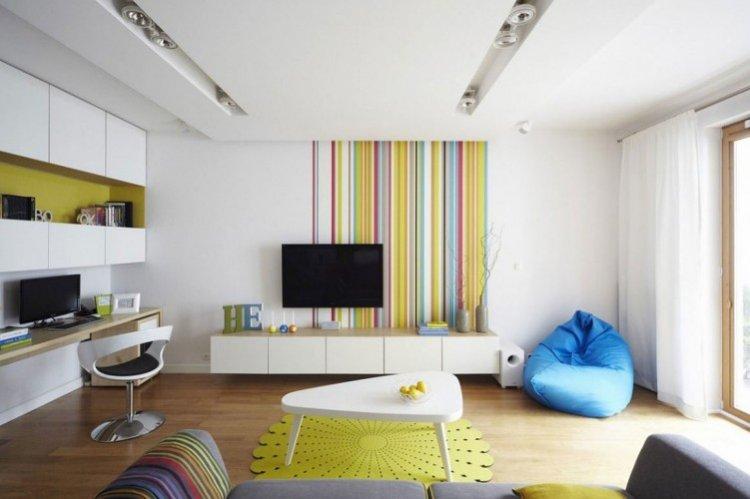 Контрасты - Цветовые сочетания стены, пол и потолок