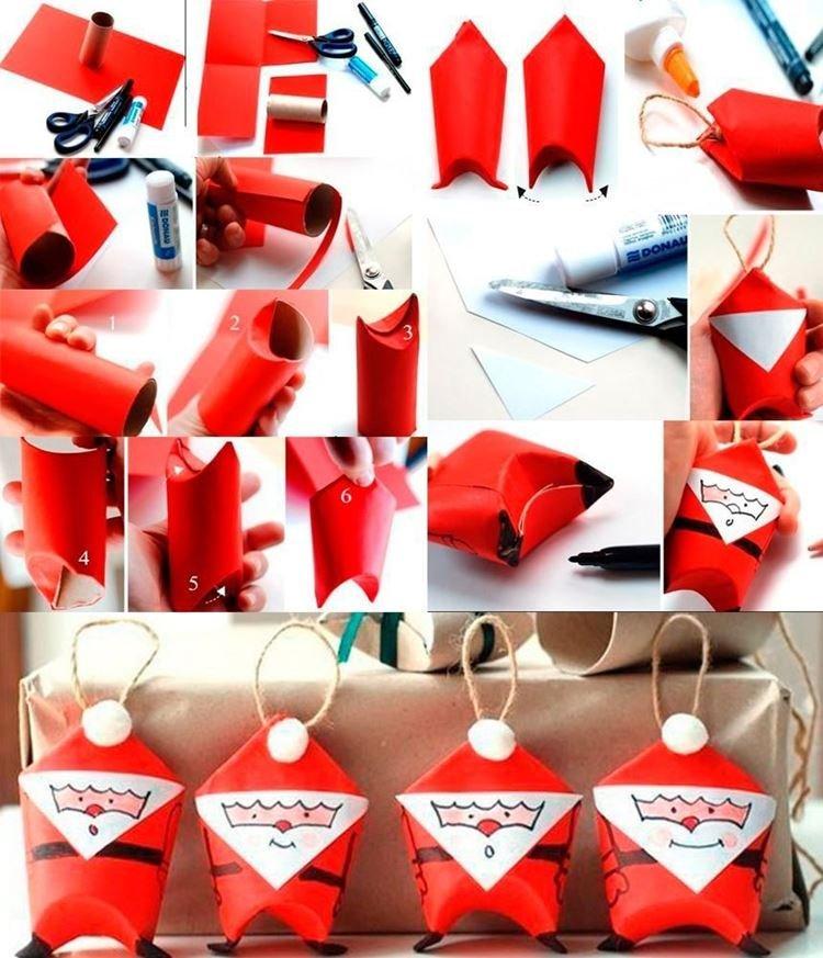 Оригами Дед Мороз из бумаги ОЧЕНЬ ПРОСТО Новогодние поделки из бумаги Paper Santa Claus Origami DIY