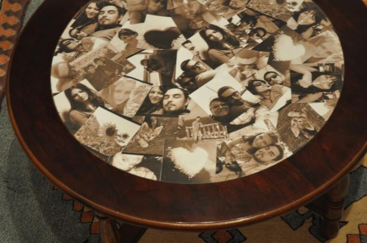 Фотоколлаж - Декор старого стола своими руками