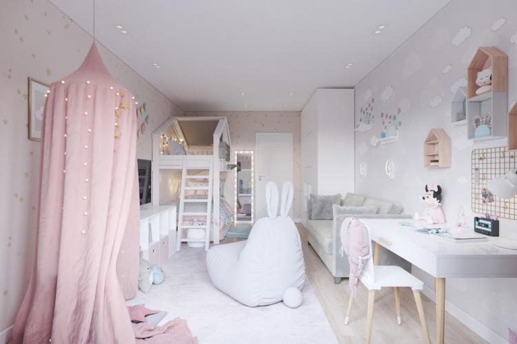 Детская комната для девочки 6ти лет - дизайн интерьера