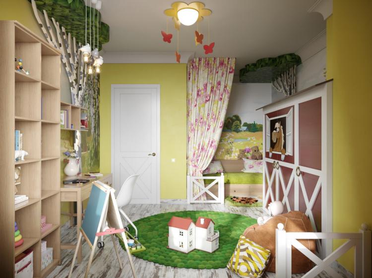 Детская комната «Милая деревня» - дизайн интерьера