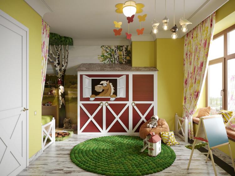 Детская комната «Милая деревня» - дизайн интерьера