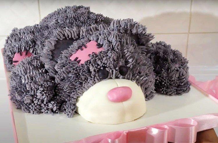 Торт «Мишка» 3D, мастер класс