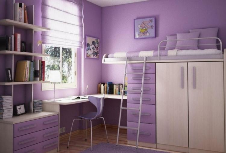 Дизайн маленькой детской комнаты для девочки