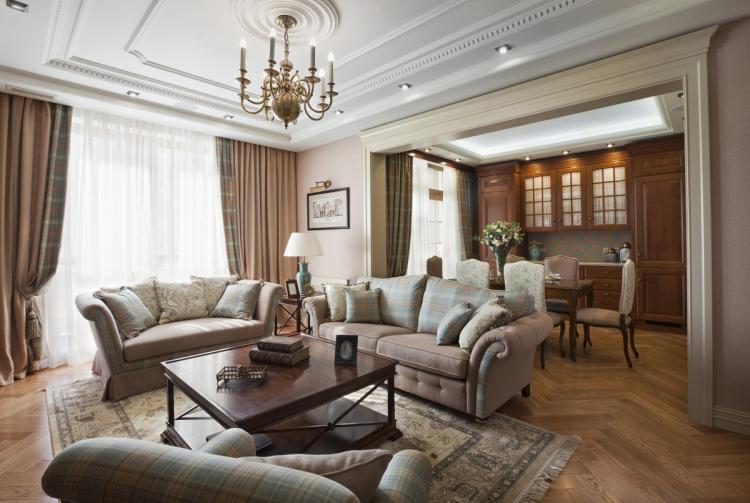 Дизайн интерьера гостиной в классическом стиле