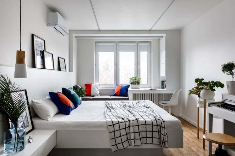 Спальня в скандинавском стиле - дизайн интерьера фото