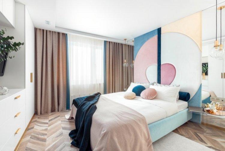 Спальня в стиле контемпорари - дизайн интерьера фото