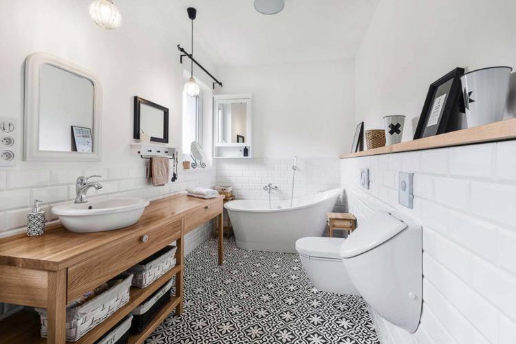 Ванная комната в скандинавском стиле - Дизайн интерьера