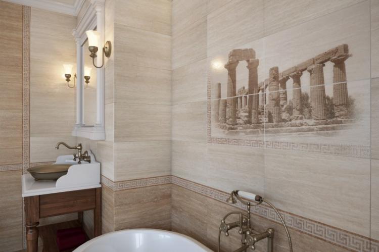 Ванная комната в греческом стиле - Дизайн интерьера