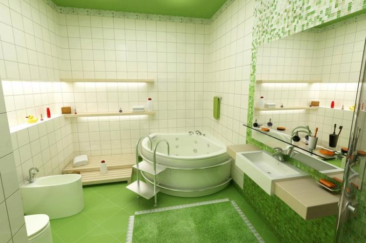 Дизайн интерьера ванной комнаты - фото