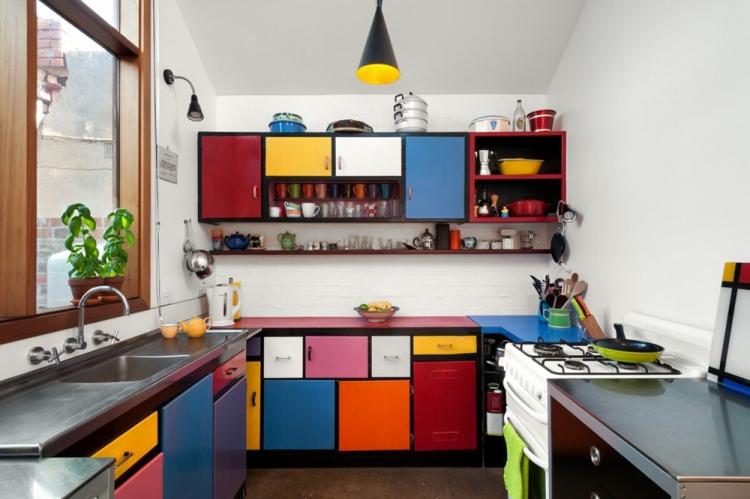 Кухня 11 кв.м. в стиле поп-арт - Дизайн интерьера