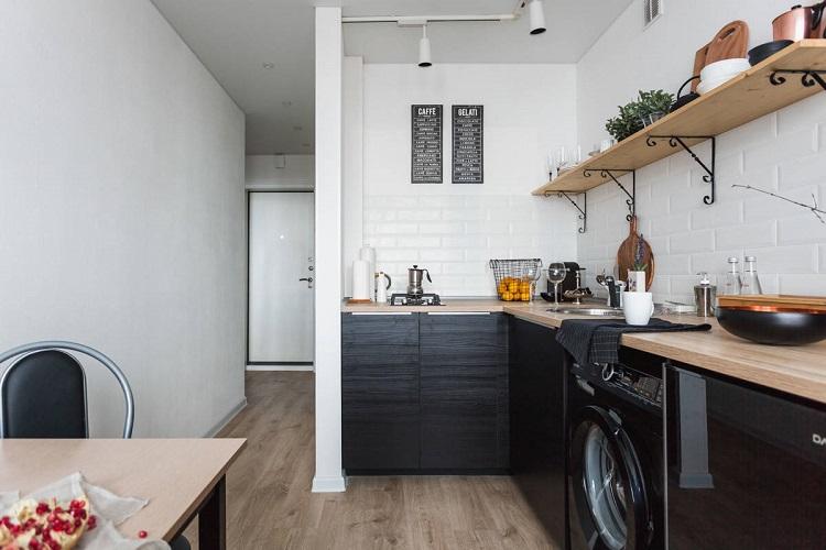 Кухня 6 кв.м. в скандинавском стиле - Дизайн интерьера