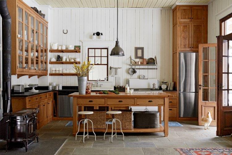 Кухня в стиле кантри - Дизайн интерьера фото