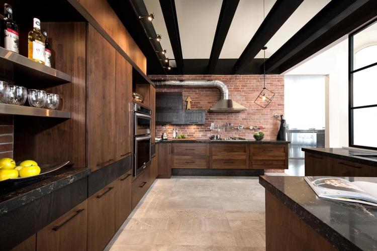 Дизайн кухни в стиле лофт - фото реальных интерьеров