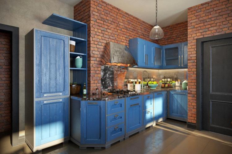 Дизайн кухни в стиле лофт - фото реальных интерьеров