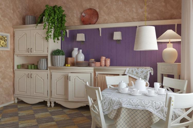 Дизайн кухни в стиле прованс - фото реальных интерьеров