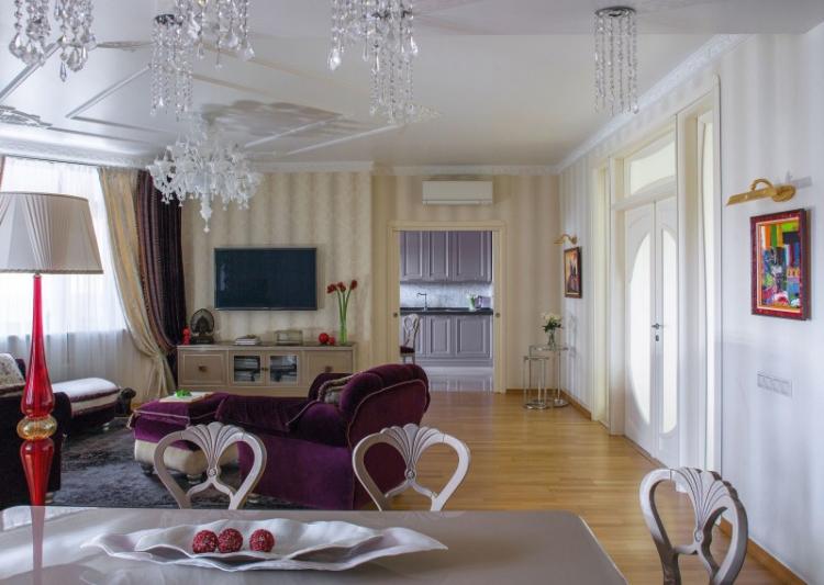 Дизайн квартиры в классическом стиле, Москва