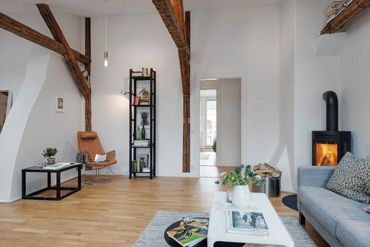 Апартаменты в Боргхольме - Дизайн квартиры в скандинавском стиле