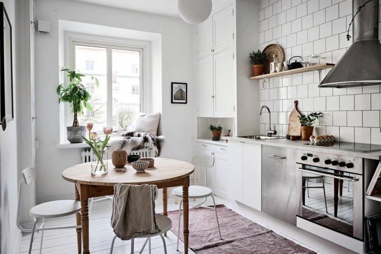 Нетипичная скандинавская студия - Дизайн квартиры в скандинавском стиле