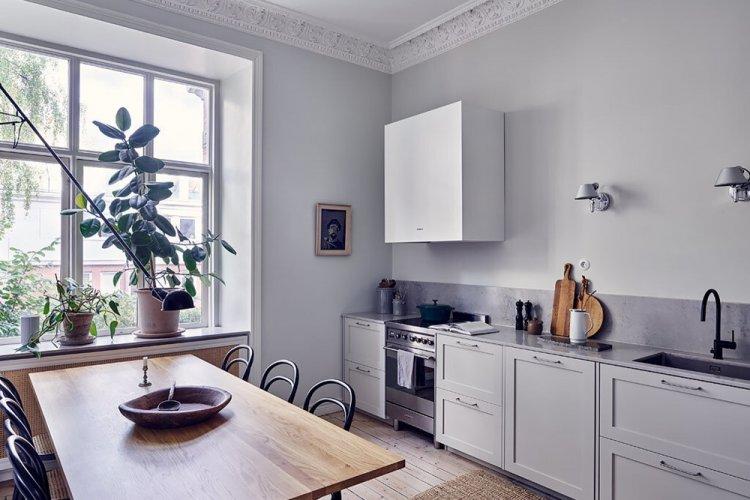 Скандинавская квартира «Все оттенки серого» - Дизайн квартиры в скандинавском стиле