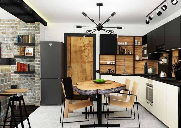 Дизайн квартиры в стиле лофт - фото реальных интерьеров