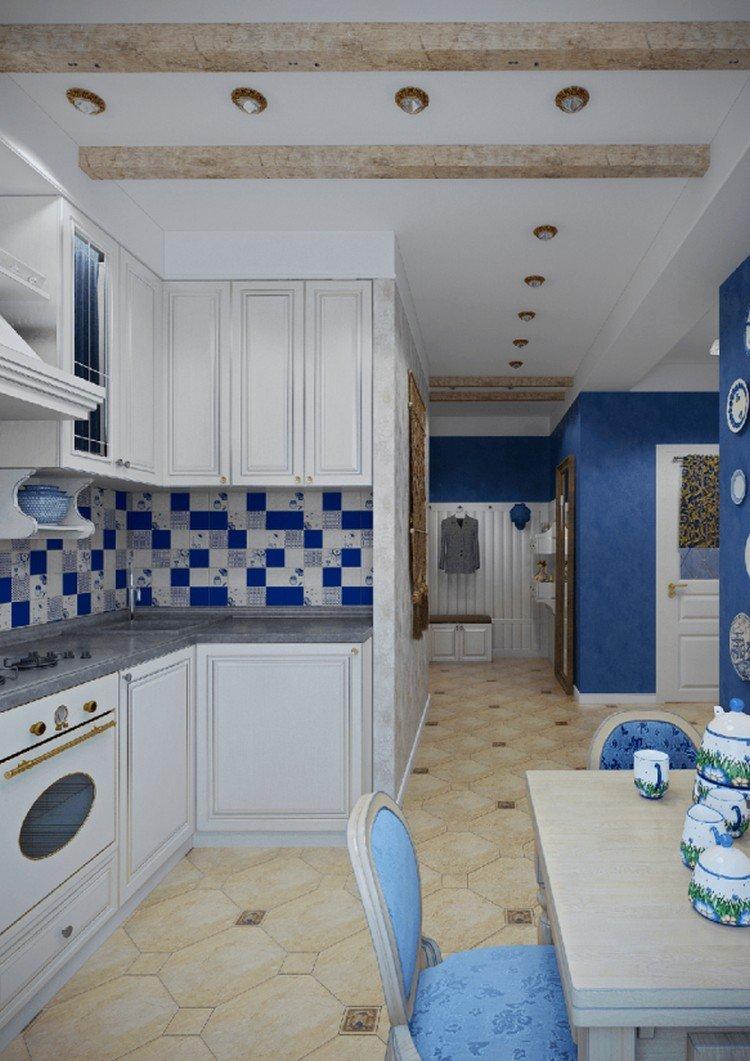 Кухня в стиле прованс в малогабаритной квартире реальные фото