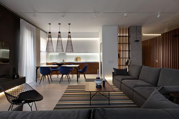 Дизайн квартиры «Wood & Marble»