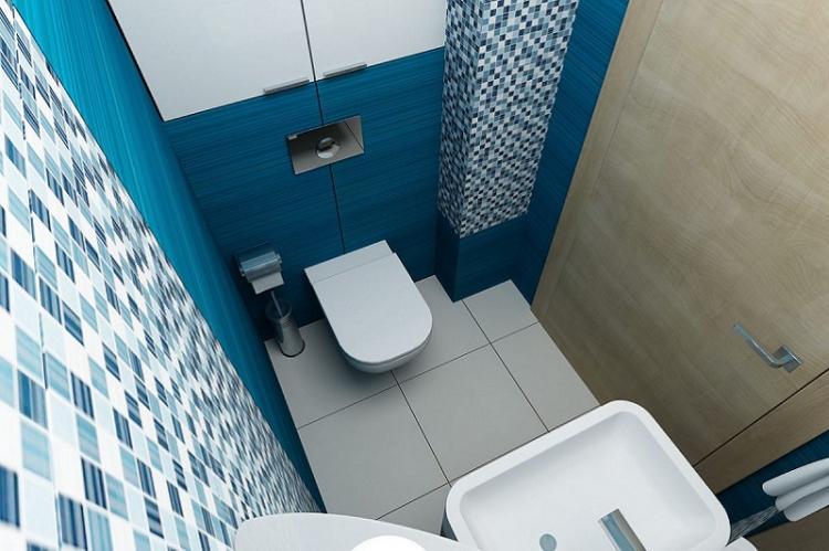 Дизайн маленького туалета - фото реальных интерьеров